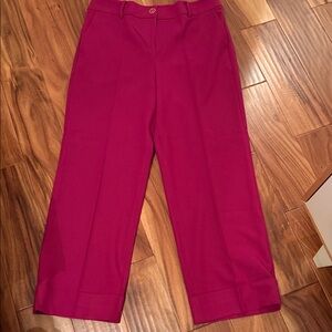 Talbots Fuchsia Ankle Cropped Pants